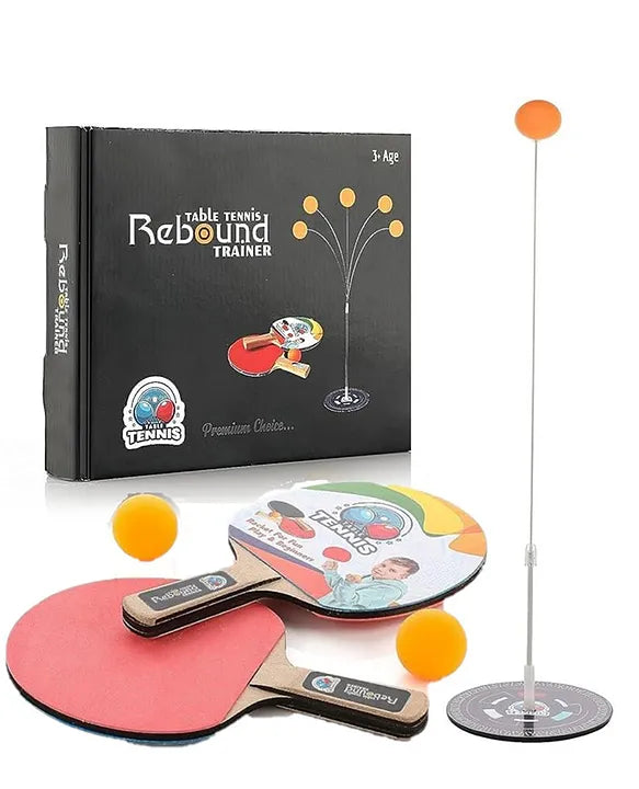 Table Tennis Trainer Toys for Kids & Adults Rebound Rackets and Balls Table Tennis Kit For Indoor and Outdoor