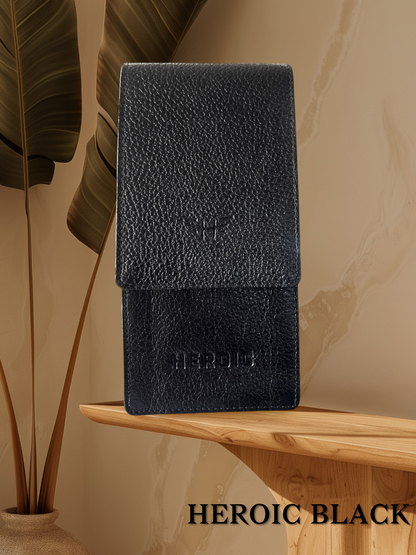 DUAL PHONE LEATHER COVER